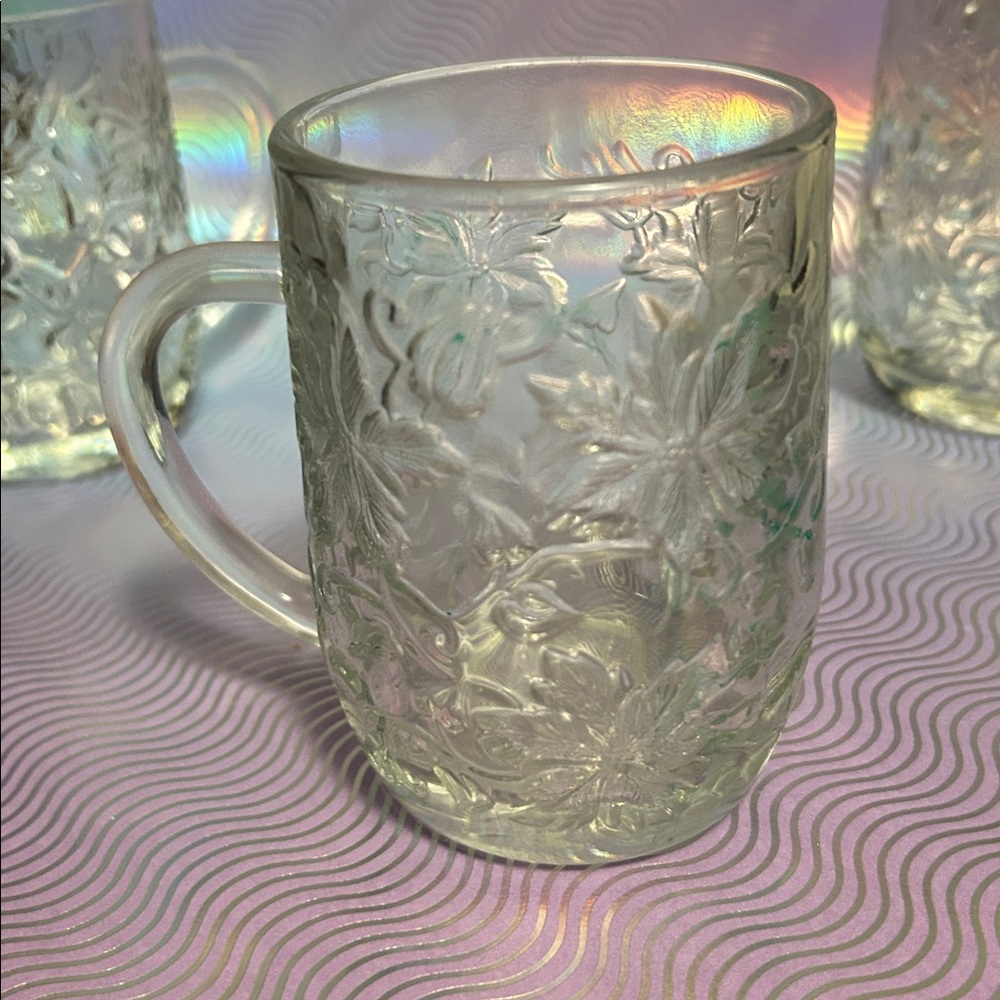 Set of 4 Princess House Fantasia Crystal Mugs classic - Picture 3 of 4